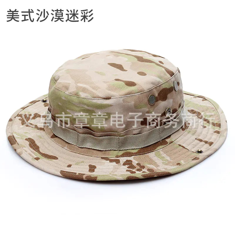 Camouflage Outdoor Round Brim Hat
