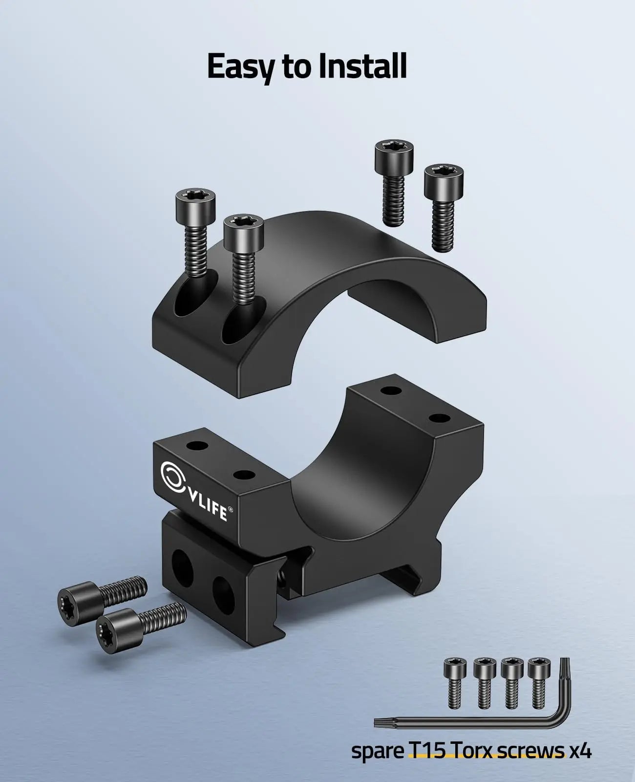 CVLIFE 25mm Scope Rings