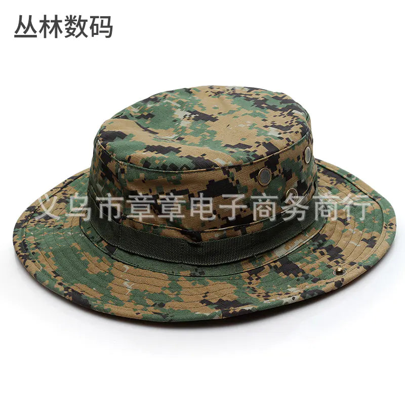 Camouflage Outdoor Round Brim Hat