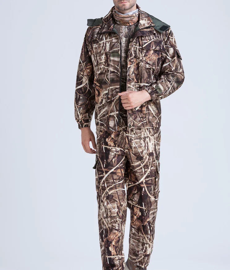 Outdoor Camouflage Hunting Suit with Waterproof Design