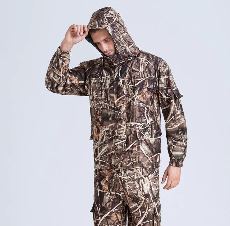 Outdoor Camouflage Hunting Suit with Waterproof Design