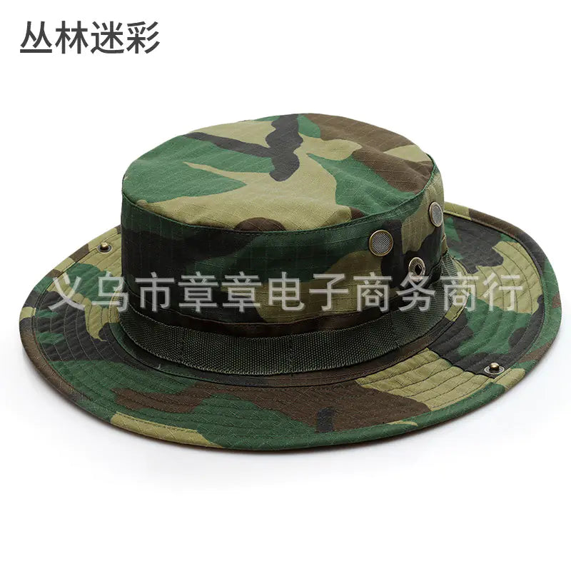 Camouflage Outdoor Round Brim Hat