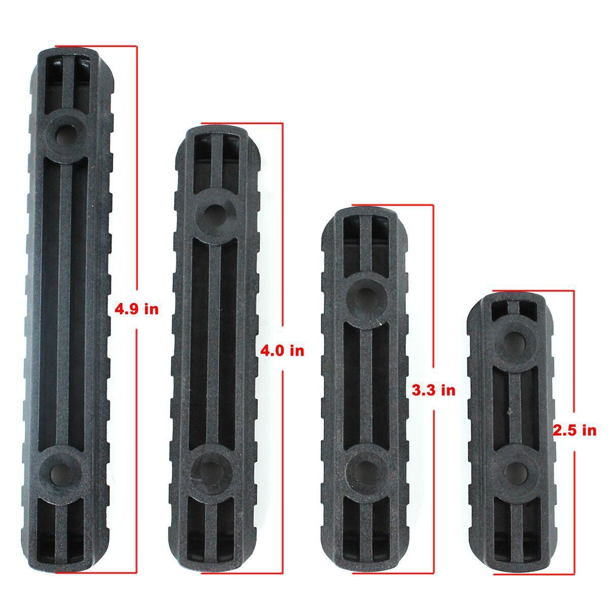 4 piece MLOK picatiny rail accessory mount
