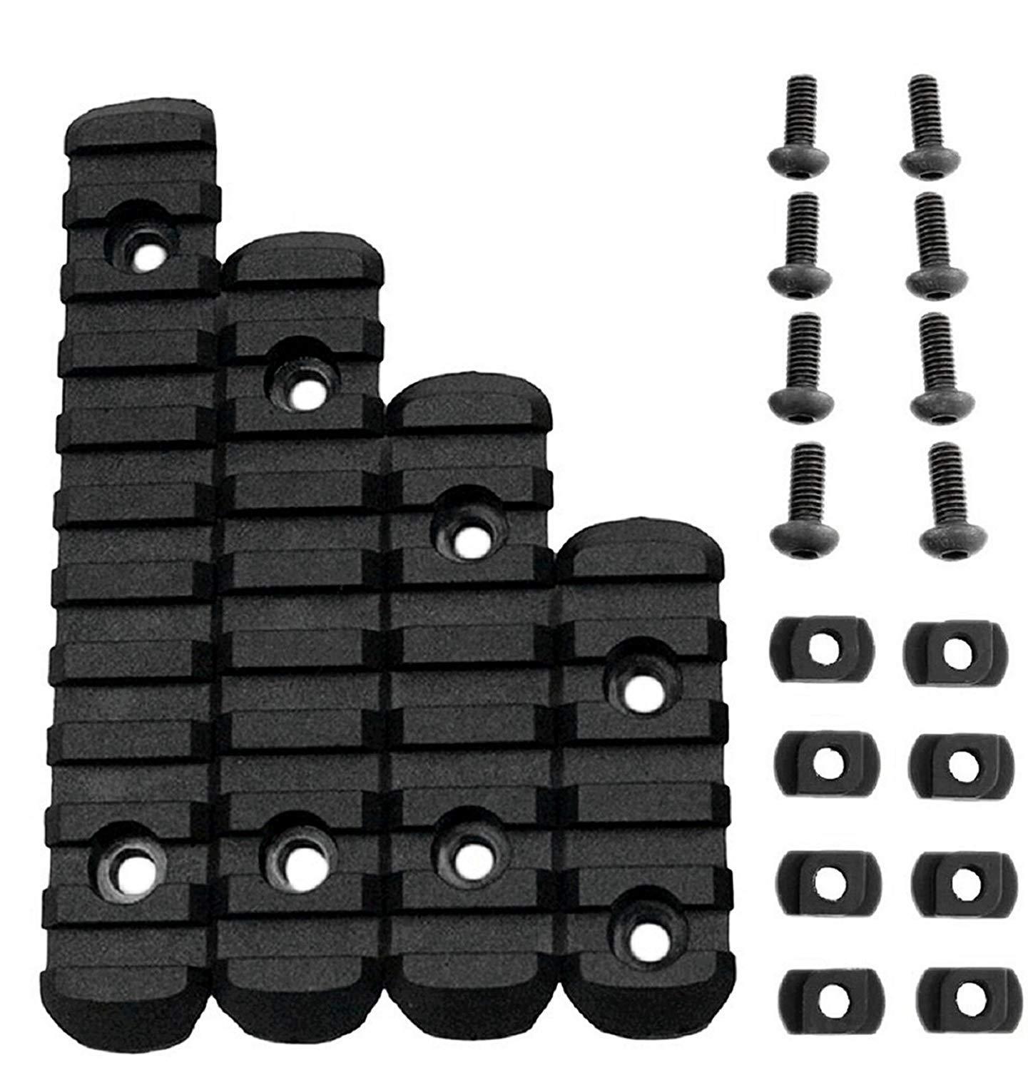 4 piece MLOK picatiny rail accessory mount