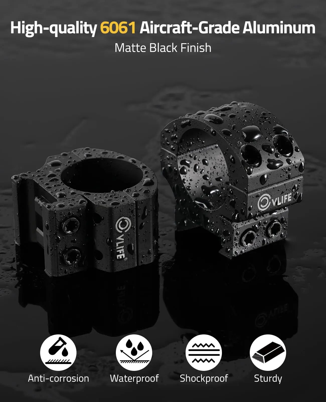 CVLIFE 25mm Scope Rings