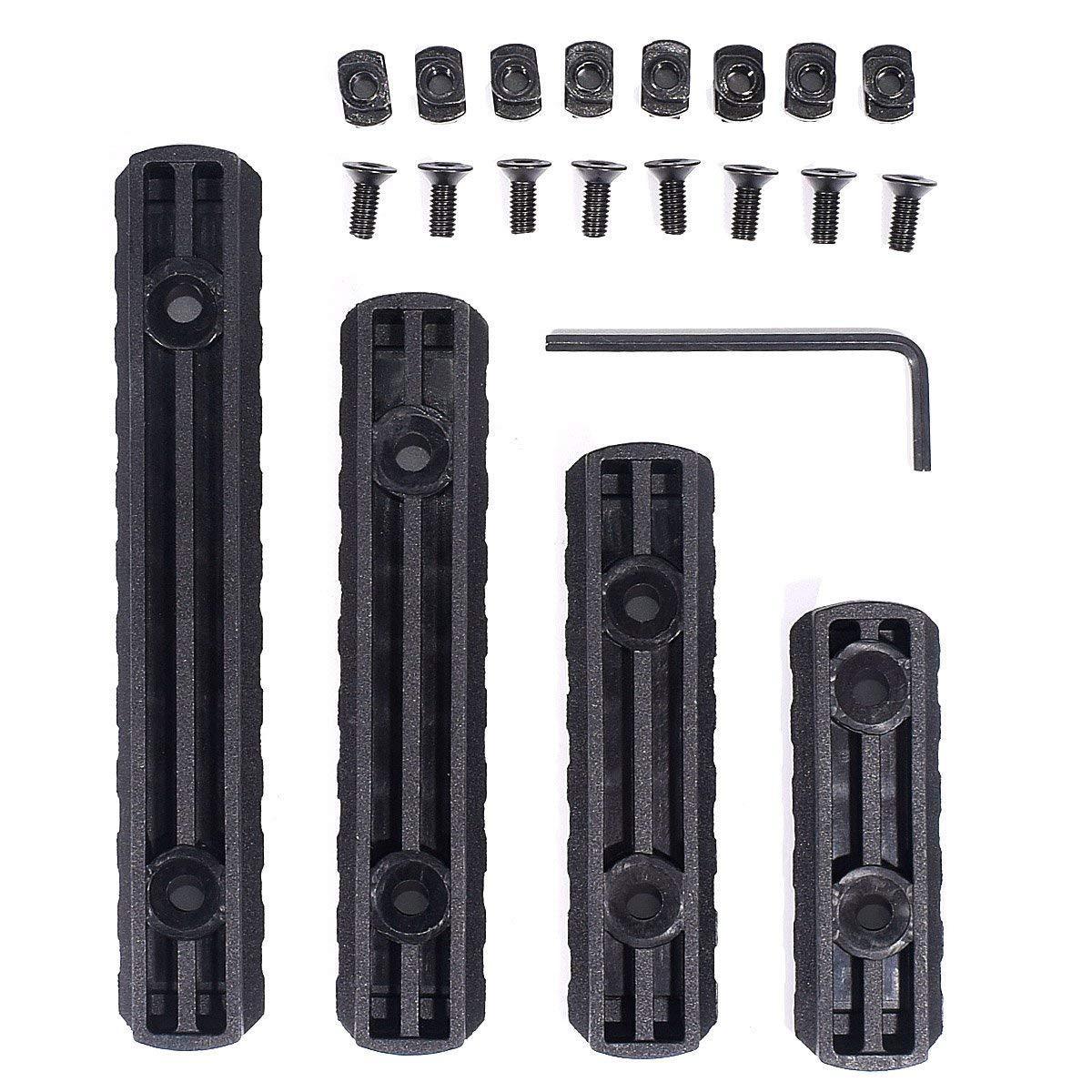 4 piece MLOK picatiny rail accessory mount