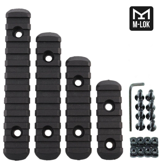 4 piece MLOK picatiny rail accessory mount