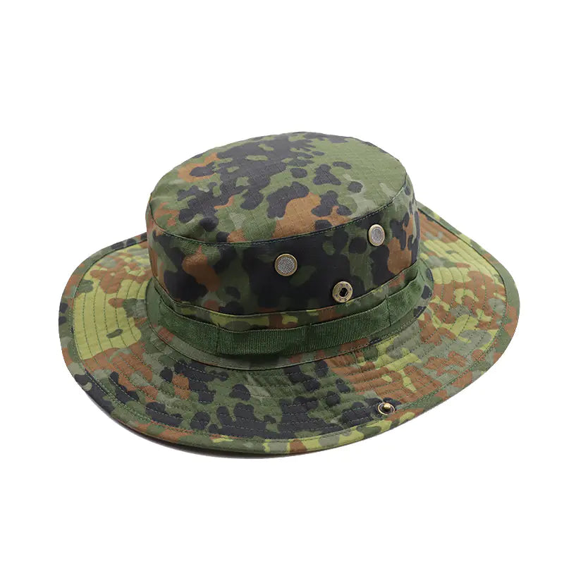 Camouflage Outdoor Round Brim Hat