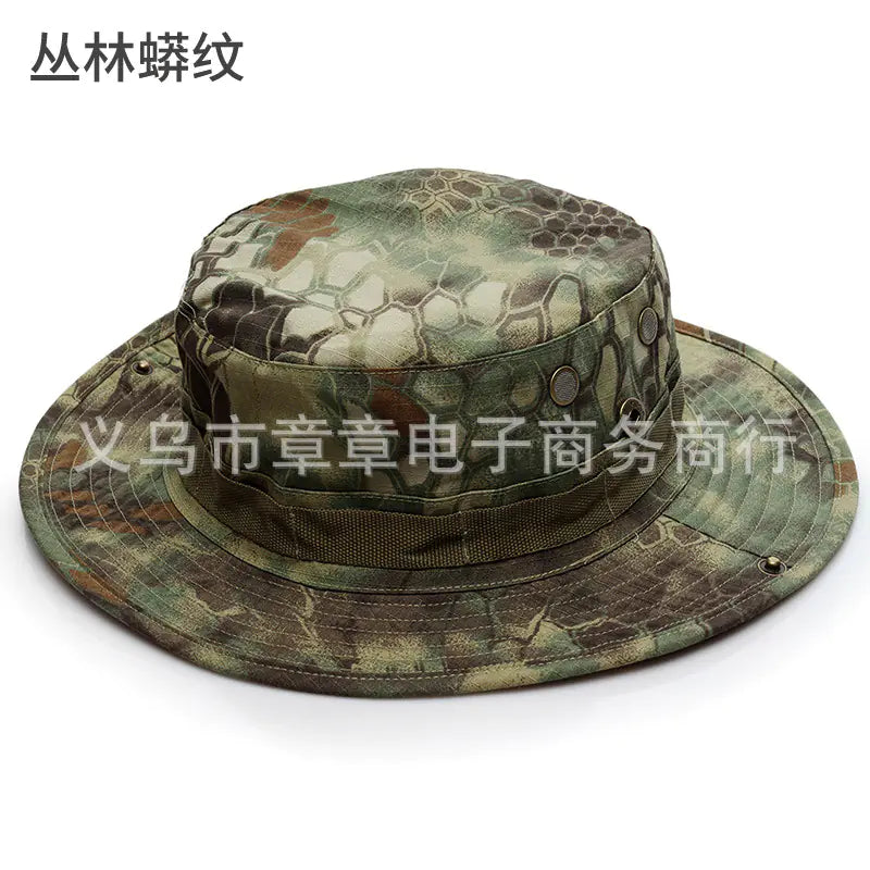 Camouflage Outdoor Round Brim Hat