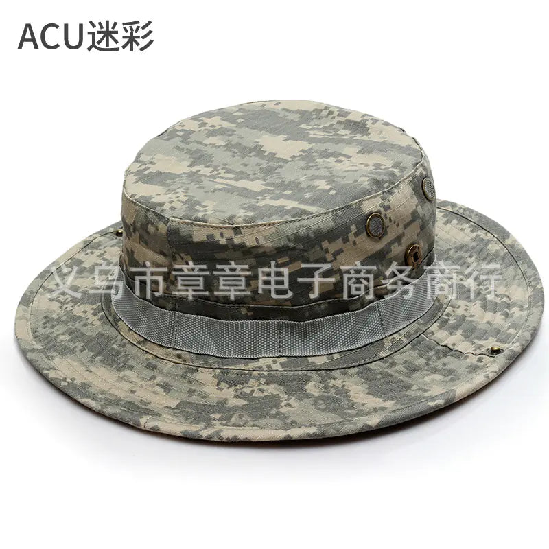 Camouflage Outdoor Round Brim Hat
