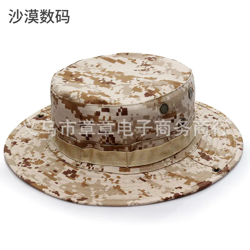 Camouflage Outdoor Round Brim Hat