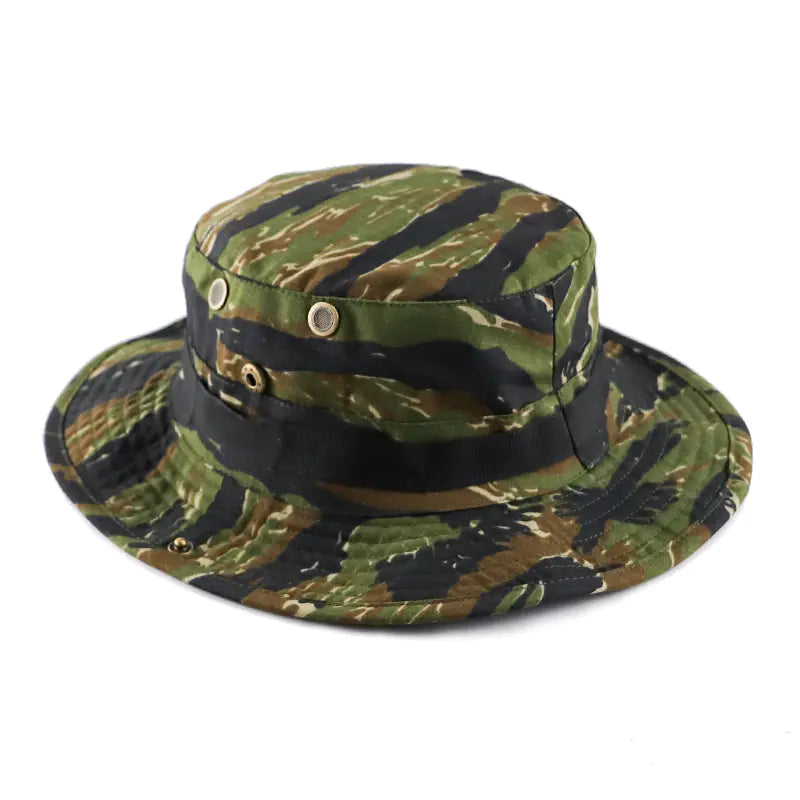 Camouflage Outdoor Round Brim Hat