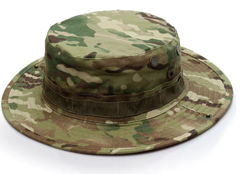 Camouflage Outdoor Round Brim Hat