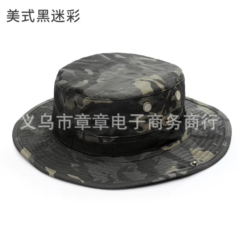 Camouflage Outdoor Round Brim Hat