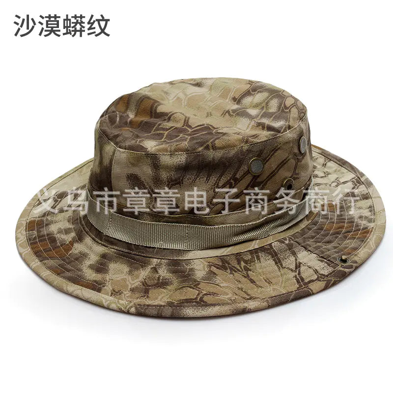 Camouflage Outdoor Round Brim Hat