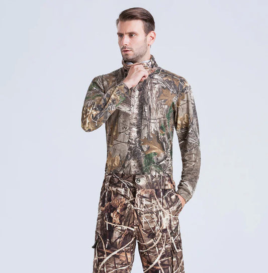 Outdoor Camouflage Hunting Suit with Waterproof Design