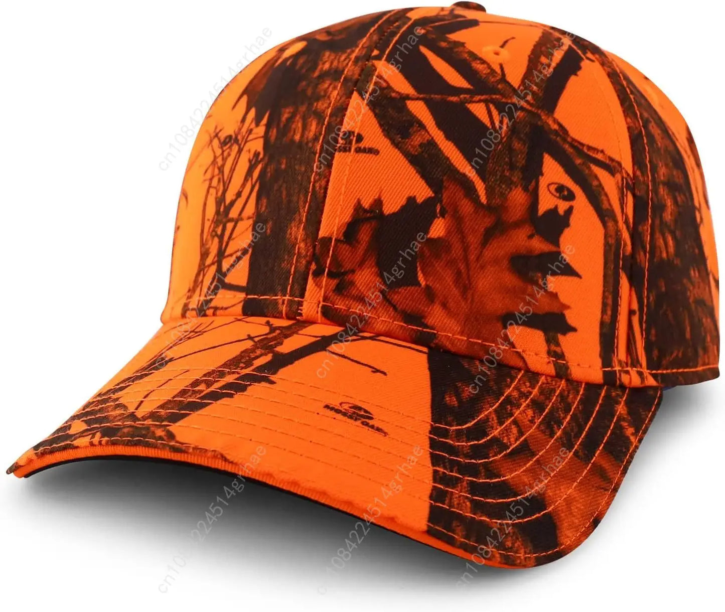 Velcro Oversize Hunting Camouflage and blaze orange hat