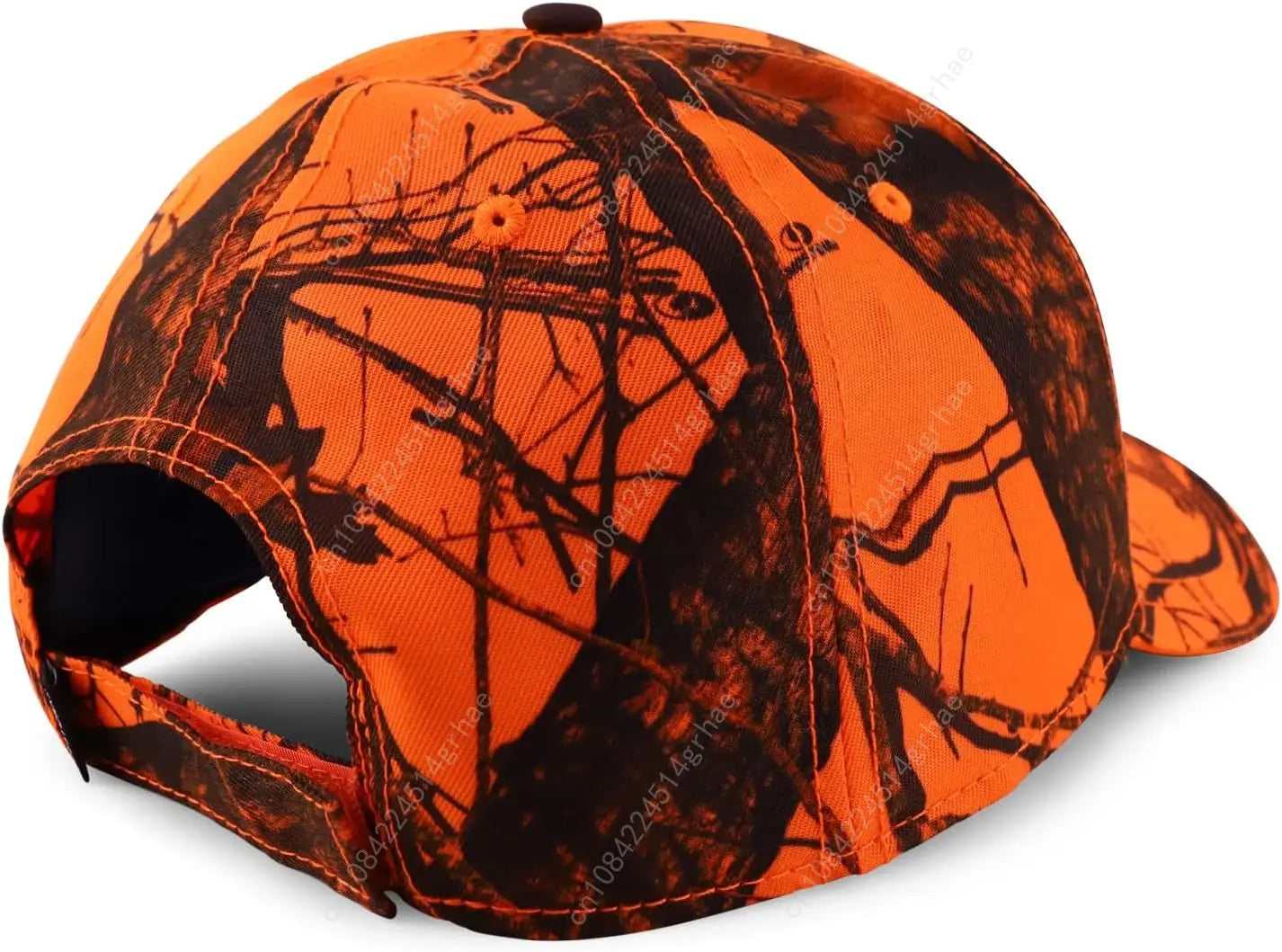 Velcro Oversize Hunting Camouflage and blaze orange hat