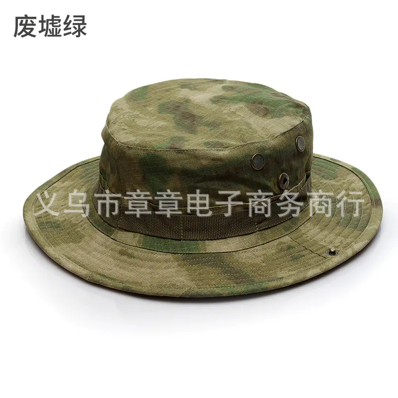 Camouflage Outdoor Round Brim Hat