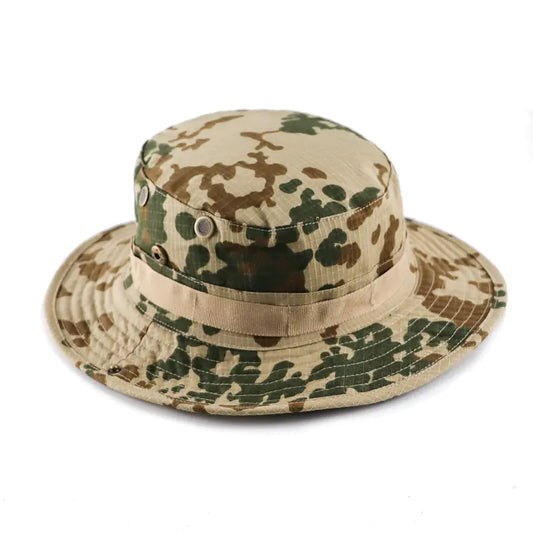 Camouflage Outdoor Round Brim Hat