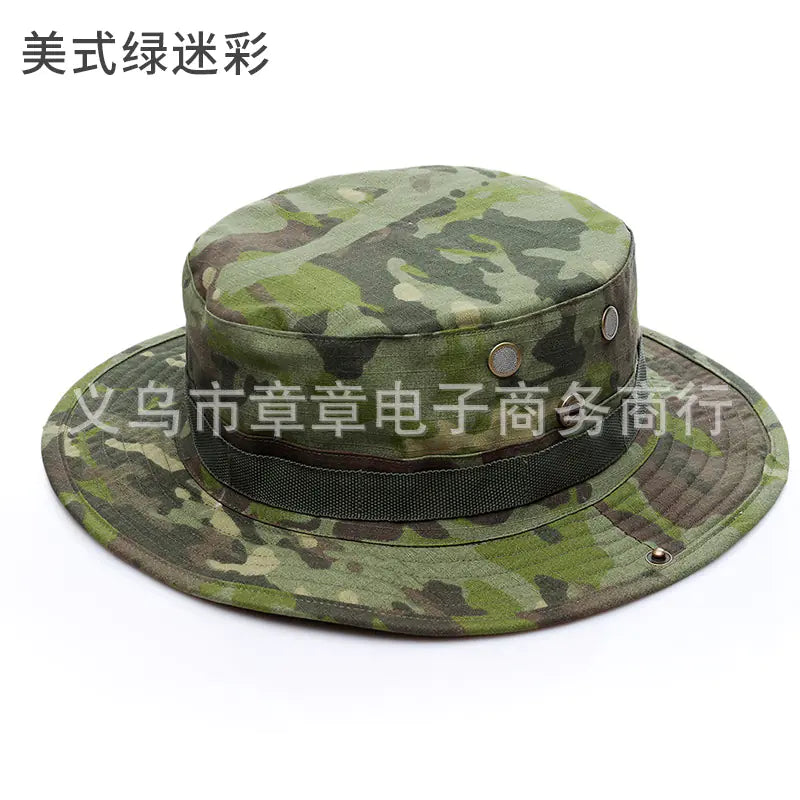 Camouflage Outdoor Round Brim Hat